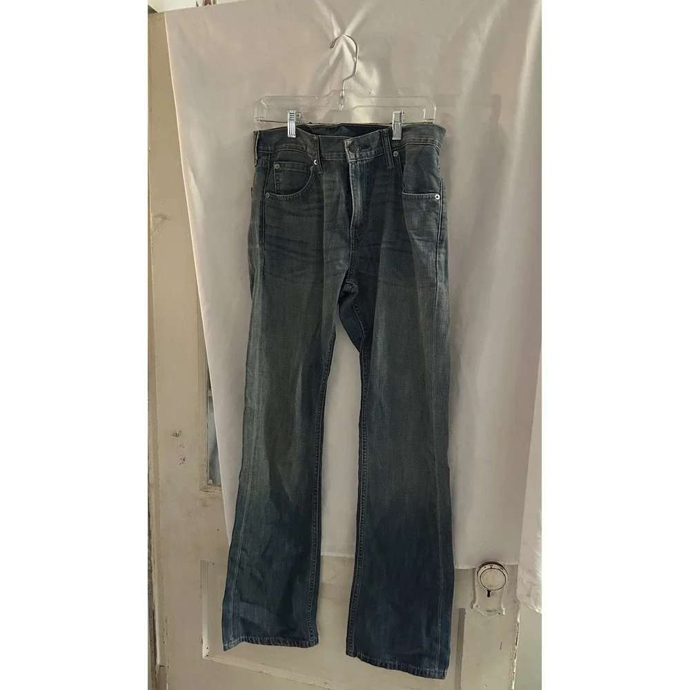 Vintage Levis 527 Jeans Mens 30x32 Blue Low Rise Boot Cut Slim Denim Pants